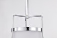 NUVO Lighting 60-7872 Valdora 1-Light Pendant, 10in, Polished Nickel, White Opal Glass