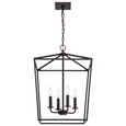NUVO Lighting 60-7952 Emma 4-Light Large Pendant, Dark Bronze Finish