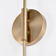 NUVO Lighting 60-7394 Trilby, 2 Light, Wall Sconce Matte White with Burnished Brass