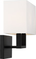 NUVO Lighting 60-6719 Tribeca, 2 Light, Vanity, Aged Bronze Finish with White Linen Shade