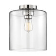 NUVO Lighting NUV-60-6778 Chantecleer - 1 Light - Semi-Flush Fixture - Polished Nickel Finish with Clear Glass