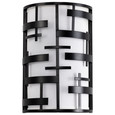 NUVO Lighting 60-6431 Lansing, 2 Light, Wall Sconce with White Fabric Shade