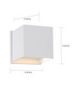 NUVO Lighting 62-1467 Lightgate, LED Sconce, 5W, White Finish, 3000K
