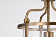 NUVO Lighting 60-7935 Yorktown 1-Light Pendant, Burnished Brass Finish, Clear Glass