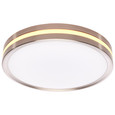 NUVO Lighting 62-1690 11in Surface Mount with Night Light, 5 CCT Selectable, Brushed Nickel Finish