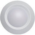 NUVO Lighting 62-1761 6in, LED Flush Mount Fixture, Disk Light, Round, 10W, 3000K, White Finish, 24pk