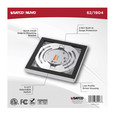 NUVO Lighting 62-1904 Blink Performer, 8W LED, 5in Square Fixture, White Finish, 5 CCT Selectable