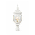 NUVO Lighting 60-897 Central Park, 3 Light, 21in, Post Lantern with Clear Beveled Glass