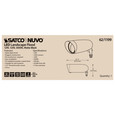 NUVO Lighting NUV-62-1199 LED Landscape Flood - 12 Watt - Matte Black Finish - 3000K - 120 Volt