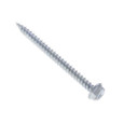 Metallics JQK19 8 x 2 in. 1/4 Hex Head Slotted Sharp Point Self-Piercing & Tapping Screws - Steel Zinc - 100qty