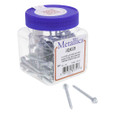 Metallics JQK19 8 x 2 in. 1/4 Hex Head Slotted Sharp Point Self-Piercing & Tapping Screws - Steel Zinc - 100qty