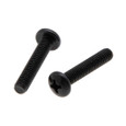 Metallics JPMP1032BLK 10-32 x 1 in. Pan Head Phillips Machine Screws - Black Oxide - 100qty