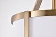 NUVO Lighting 60-7961 Easton 1-Light Pendant, Burnished Brass Finish, White Linen Shade