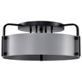 NUVO Lighting 60-7851 Altos 4-Light Semi Flush, 18in, Gray and Matte Black Finish