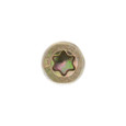 Metallics JRSDS1 8 x 1-1/4 in. Bugle Head Star Drive Deck Screws - Steel Yellow Zinc - Type 17 - Threads - 100qty