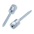 Metallics JRWV37100 Thread Rod 1/4 X 1 Wood V-Mt Ancr St-zn (Jar 25)