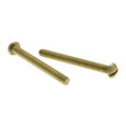 Metallics JRMB92 10-24 x 3/4 in. Round Head Slotted Machine Screws - Brass - 100qty