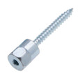 Metallics JRWV37200 Thread Rod 1/4 X 2 Wood V-Mt Ancr St-zn (Jar 25)