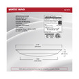 NUVO Lighting 62-1813 10in, LED Disk Light, 5-CCT Selectable 27K/3K/35K/4K/5K, Bronze Finish