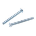 Metallics JRM90SLT 8-32 x 2-1/2 in. Round Head Slotted Machine Screws - Steel Zinc - 100qty