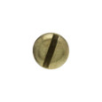 Metallics JRMB61 6-32 x 1/2 in. Round Head Slotted Machine Screws - Brass - 100qty