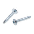 Metallics JRWS8 8 x 3/4 in. Round Washer Head Combo Sharp Point Tapping Screws - Steel Zinc - 100qty