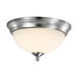 NUVO Lighting 62-1562 19W, 11in, LED Flush Mount Fixture, 3000K, Dimmable, Brushed Nickel, Frosted Glass