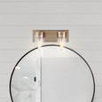 NUVO Lighting 60-7532 Intersection, 2 Light, Vanity, Burnished Brass with Clear Glass