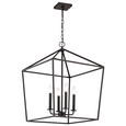 NUVO Lighting 60-7941 Emma 4-Light Small Pendant, Matte Black Finish