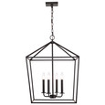 NUVO Lighting 60-7941 Emma 4-Light Small Pendant, Matte Black Finish