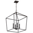 NUVO Lighting 60-7941 Emma 4-Light Small Pendant, Matte Black Finish