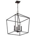 NUVO Lighting 60-7941 Emma 4-Light Small Pendant, Matte Black Finish