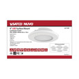 NUVO Lighting 62-1590 4in, LED Surface Mount Fixture, 5000K, 6 Unit Contractor Pack, White