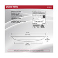 NUVO Lighting 62-1814 10in, LED Disk Light, 5-CCT Selectable 27K/3K/35K/4K/5K, Black Finish