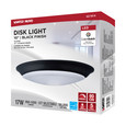 NUVO Lighting 62-1814 10in, LED Disk Light, 5-CCT Selectable 27K/3K/35K/4K/5K, Black Finish