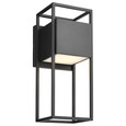 NUVO Lighting 62-1655 Supreme, 18W LED, Large Wall Lantern, Matte Black Finish