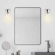 NUVO Lighting 60-7631 Intersection, 1-Light, Vanity, Polished Nickel with Clear Glass