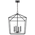 NUVO Lighting 60-7942 Emma 4-Light Large Pendant, Matte Black Finish