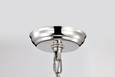 NUVO Lighting 60-7816 Amado 1-Light Pendant, 10in, Polished Nickel Finish, Clear Glass