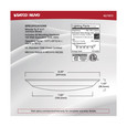 NUVO Lighting 62-1815 9.5W, 10in LED Disk Light, White Finish, CCT Selectable