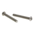 Metallics JSRM148P 10-32 x 2 in. Round Head Phillips Machine Screws - 18-8 Stainless - 100qty