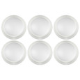NUVO Lighting 62-1661 7in, LED Disk Light, 5000K, 6 Unit Contractor Pack, White Finish