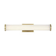 NUVO Lighting NUV-62-1592 Lena - LED Vanity - Brushed Brass with Striped Lens