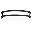NUVO Lighting 62-1736 Glamour LED 14in, Flush Mount Fixture, Black Finish, CCT Selectable 3K/4K/5K