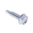 Metallics JTEKD88 8 x 2-1/2 in. 1/4 Indented Hex Head Self-Drilling & Tapping Screws with Washer - #2 Drill Point - Steel Zinc - 100qty