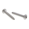 Metallics JSTSP36 1/4 x 1 in. Pan Head Phillips Tapping Screws - 18-8 Stainless - 100qty