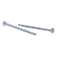 Metallics JTEKD1M 8 x 1/2 in. 1/4 Indented Hex Head Self-Drilling & Tapping Screws with Washer - #2 Drill Point - Steel Zinc - 1000qty