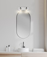 NUVO Lighting 60-7632 Intersection, 2 Light, Vanity, Polished Nickel with Clear Glass