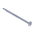 Metallics JTEKD27 6 x 1 in. 1/4 Indented Hex Head Self-Drilling & Tapping Screws with Washer - #2 Drill Point - Steel Zinc - 100qty