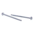 Metallics JTEKD2SS 8 x 3/4 in. 1/4 Indented Hex Head Self-Drilling & Tapping Screws with Washer - #2 Drill Point - 410 Stainless Steel - 100qty